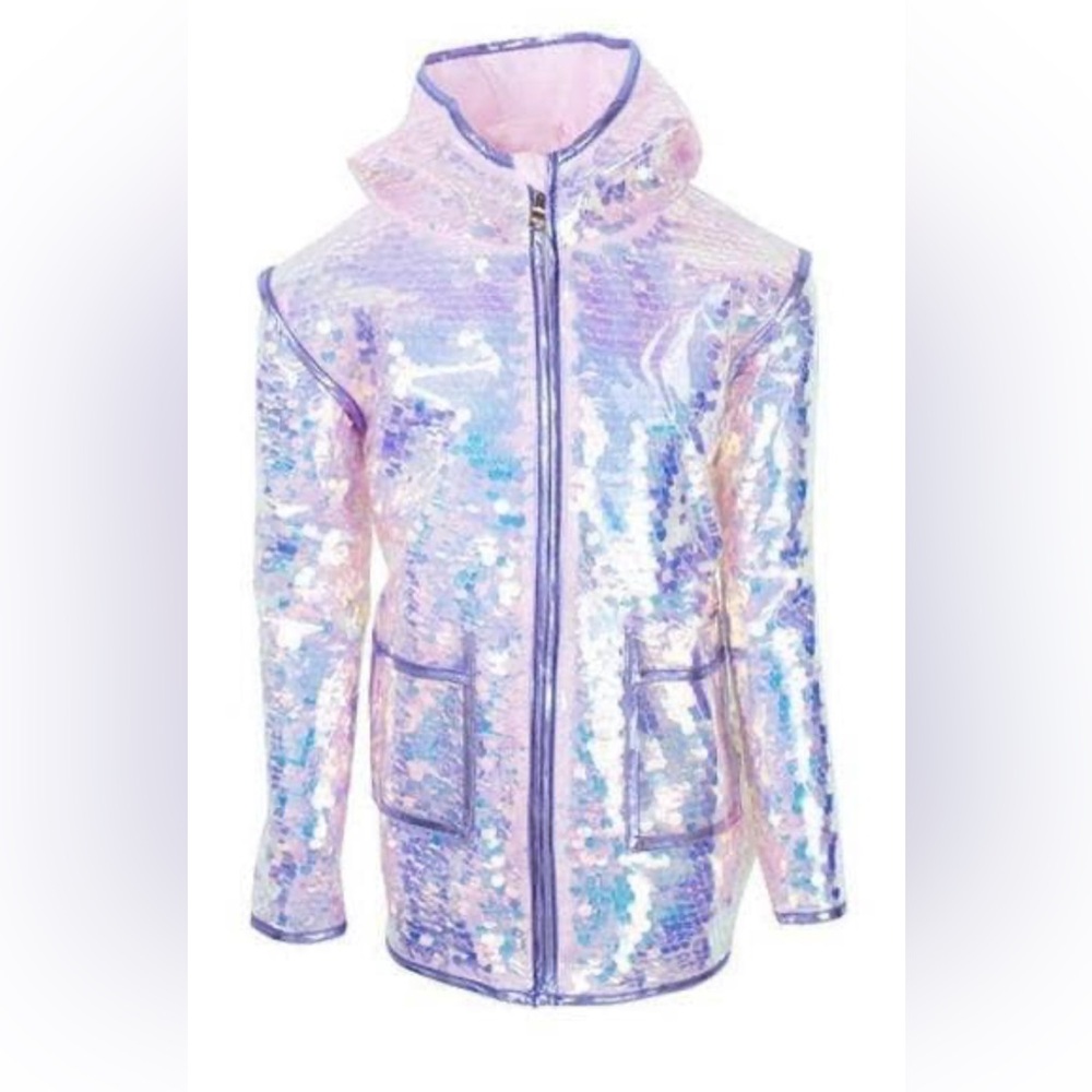 Pailette Lola and the boys magic rain jacket